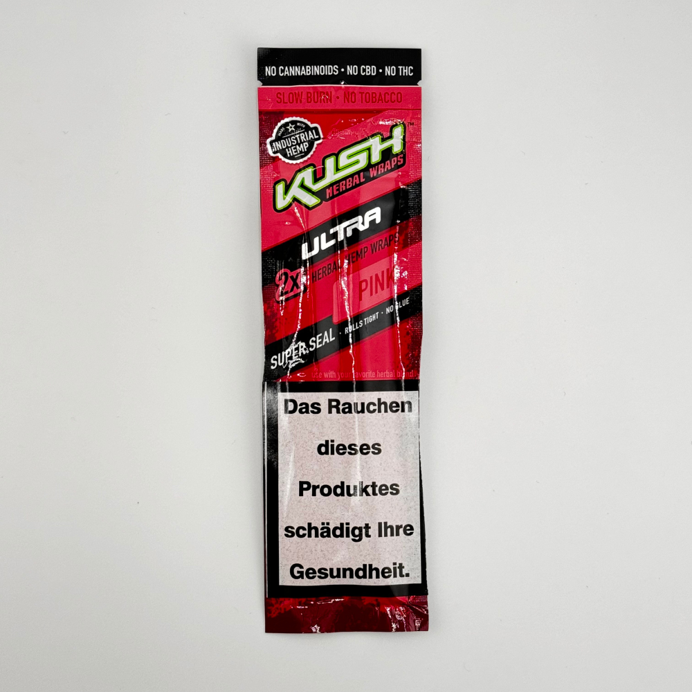 Kush Herbal Hemp Wraps Ultra - Pink