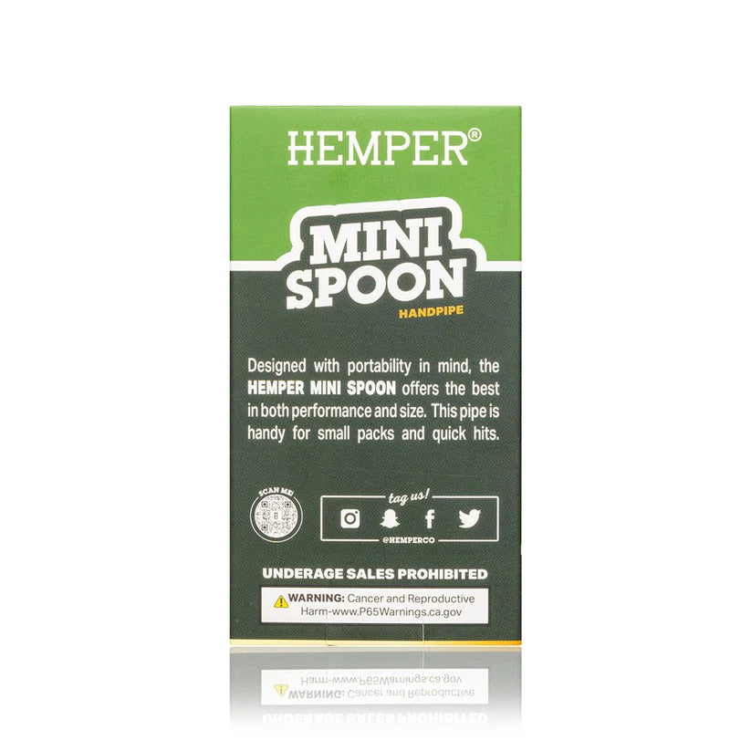 Hemper Mini Spoon Hand Pipe - Secret Flowers