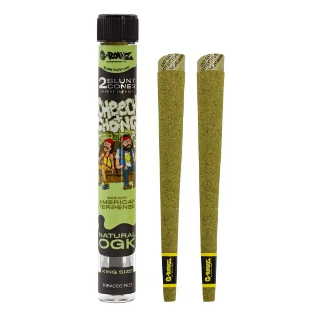 G-Rollz Cheech & Chong™ 2x Terpene Infused KS Blunt Cones - Natural OGK - Secret Flowers