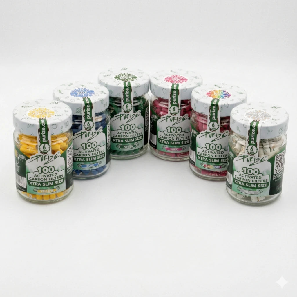 Aktivkohlefilter Xtra Slim Size 6mm + Upcycling Glas 100st