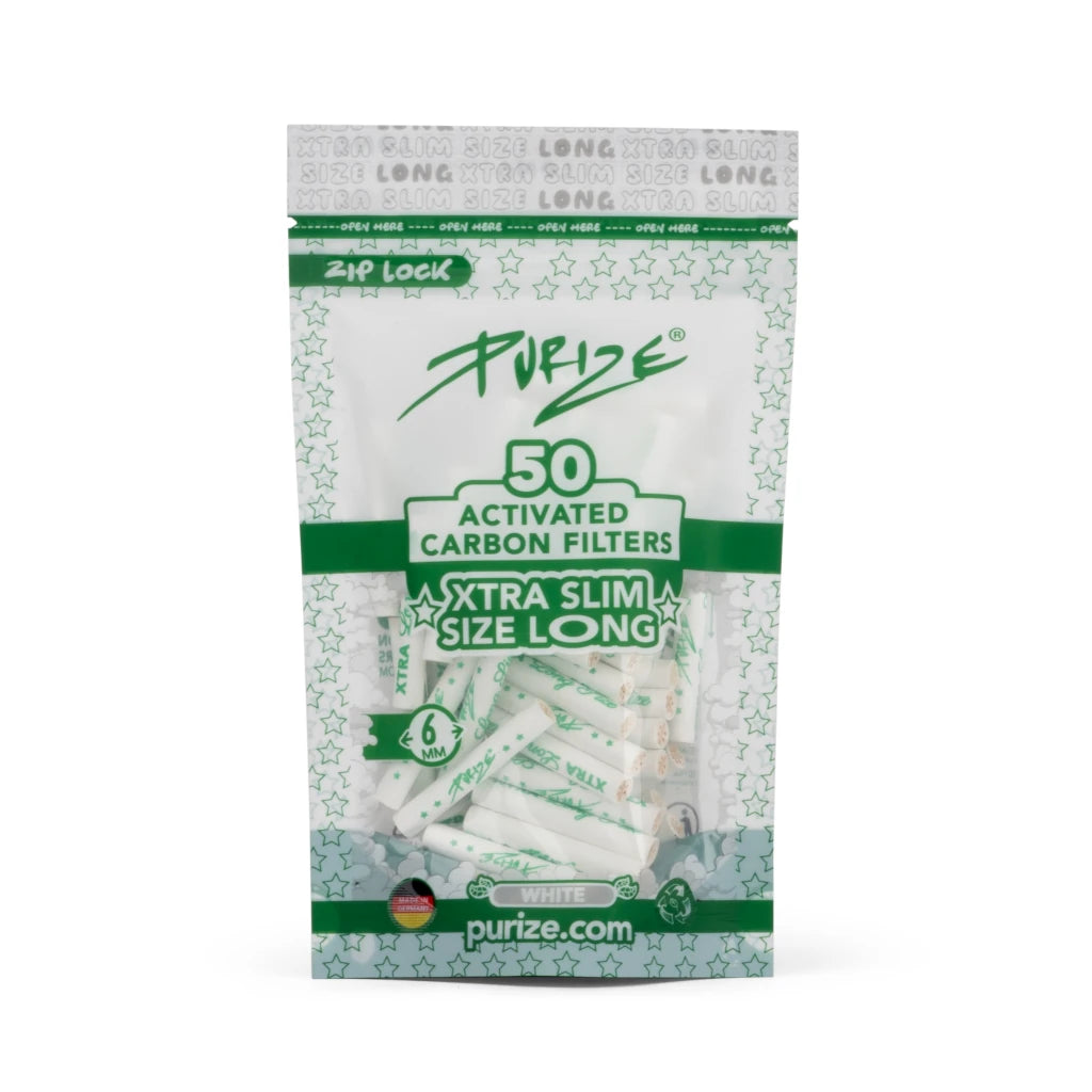 Aktivkohlefilter Xtra Slim Size 6mm Long 50st