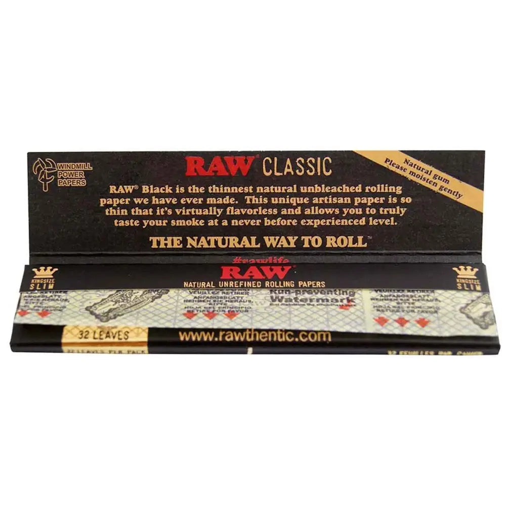 RAW Black Classic King Size Slim Papers