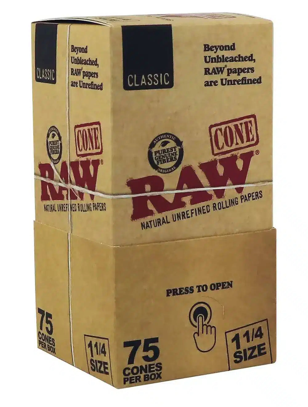 RAW Classic 1¼ Size Cones 75er Pack - Secret Flowers