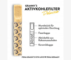Aktivkohlefilter Omas Rauch-Stängel 50st - 6mm - Secret Flowers